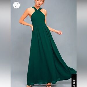Lulus Green Maxi Dress